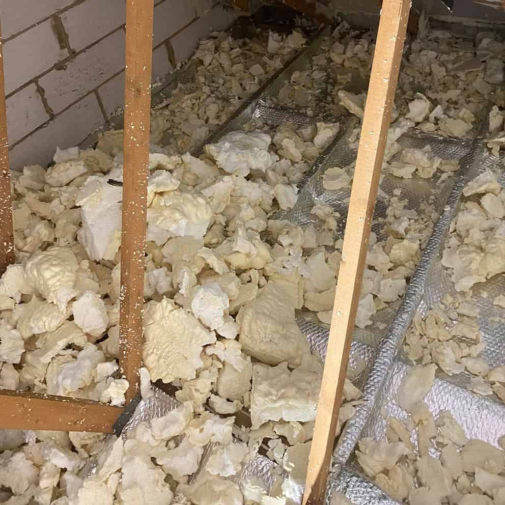 spray foam loft insulation removal berkshire